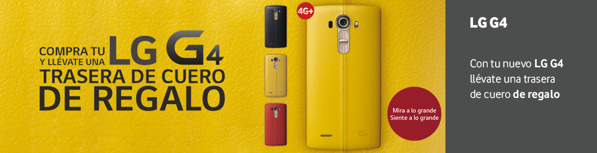 Con tu nuevo LG G4 llévate una trasera de cuero de regalo